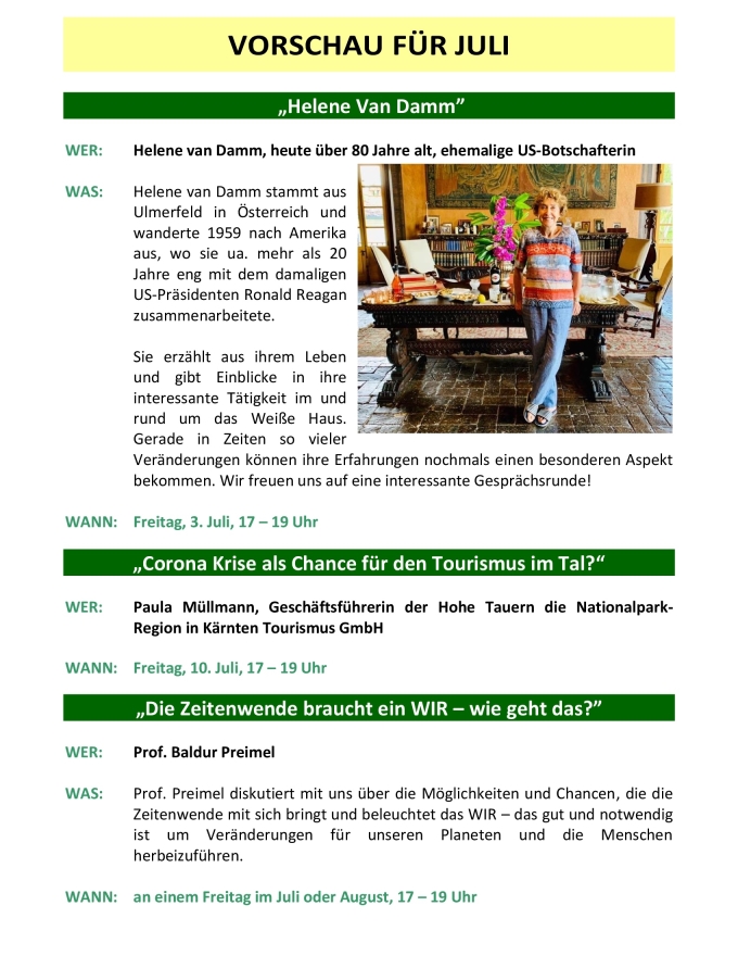 Schlösslgespräche Juli_Vorschau